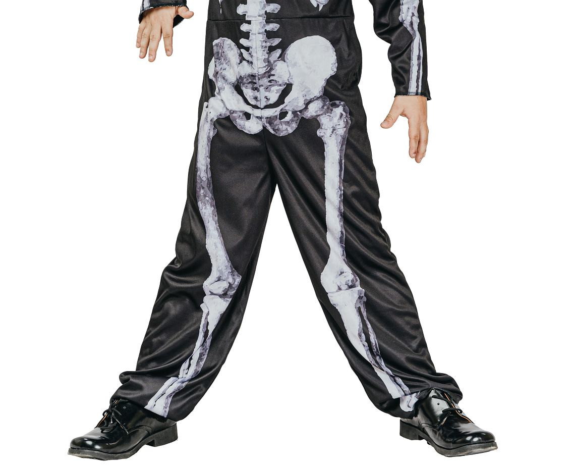 Role play-set for child Double Skeleton (double sided jumpsuit, collar), size 110/120 cm EOL